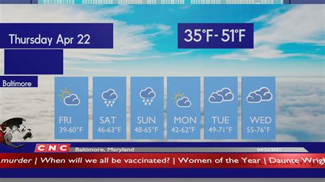 baltimore weather forecast 10 day trend